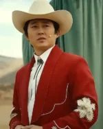 Jupe Nope Costume Steven Yeun Cowboy Red Suit