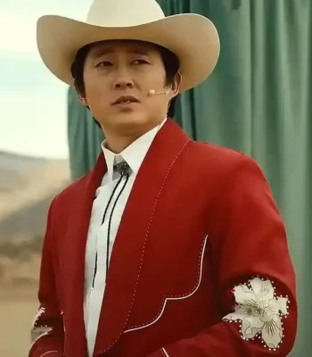 Jupe Nope Costume Steven Yeun Cowboy Red Suit