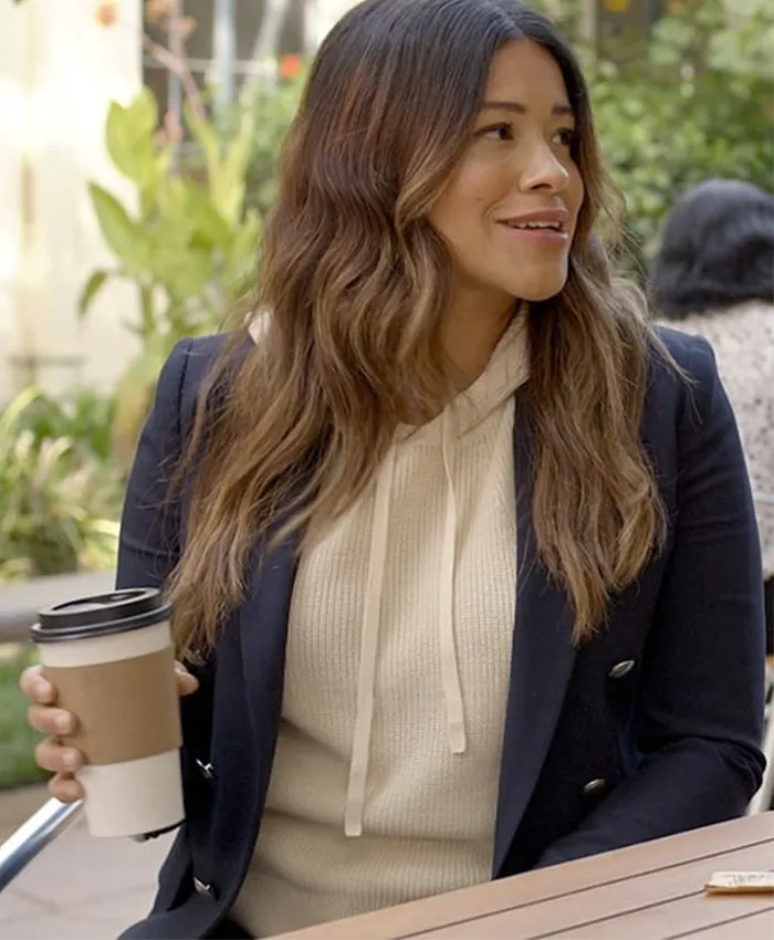 Not Dead Yet 2023 S01 Gina Rodriguez Navy Blue Blazer Not Dead Yet 2023 S01 Gina Rodriguez Navy Blue Blazer