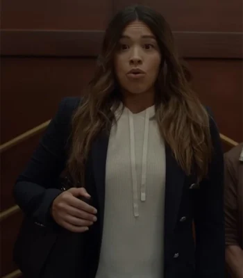 Not Dead Yet 2023 S01 Gina Rodriguez Navy Blue Blazer