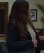 Not Dead Yet 2023 S01 Gina Rodriguez Navy Blue Blazer