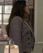 Not Dead Yet 2023 S01 Nell Serrano Grey Plaid Blazer