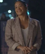 Not Dead Yet 2023 S01 Nell Serrano Plaid Blazer