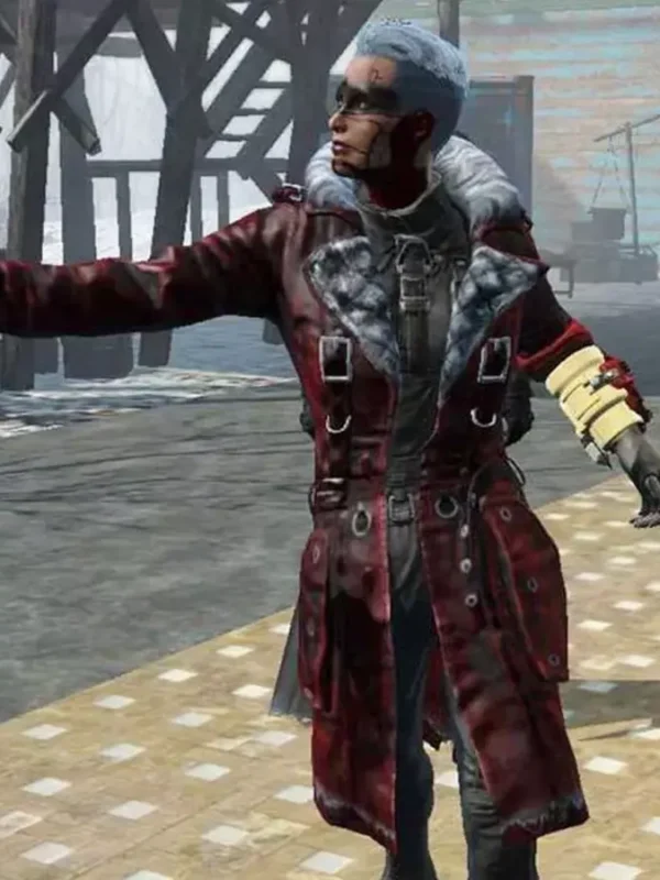 Nuka Raider Fallout 4 Red Long Leather Coat