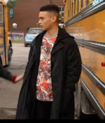October Faction Gabriel Darku Black Trench Coat