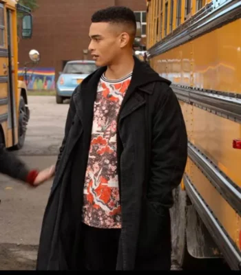 October Faction Gabriel Darku Black Trench Coat
