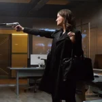October Faction Michelle Nolden Trench Black Coat