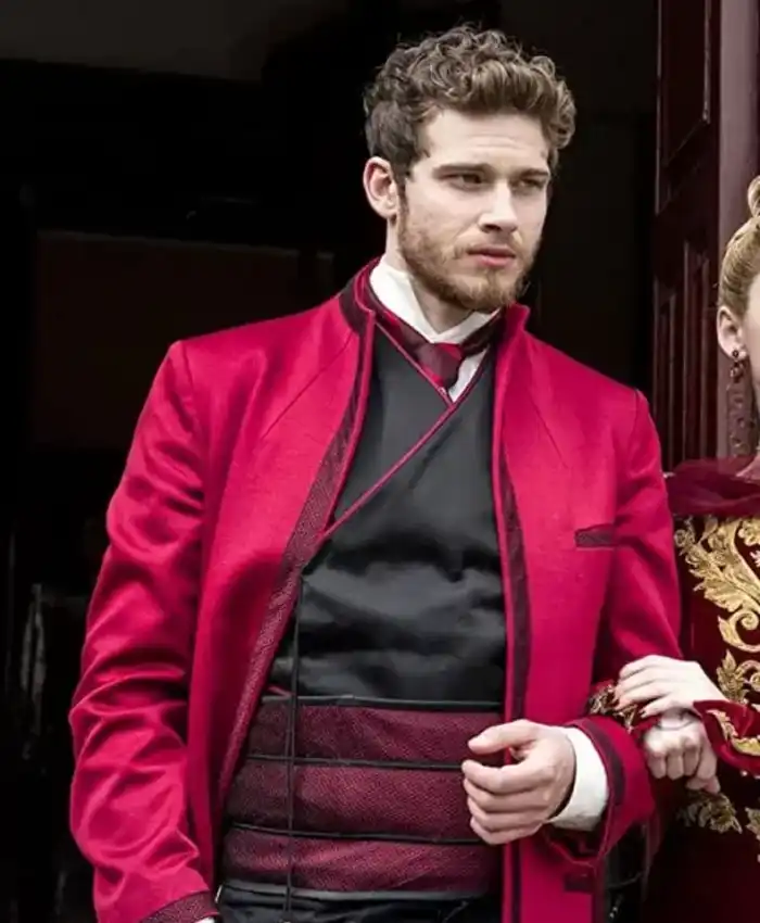Oliver Stark Into the Badlands Ryder Red Coat Oliver Stark Into the Badlands Ryder Red Coat