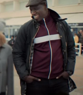 Omar Sy Lupin Assane Diop Cotton Black Jacket