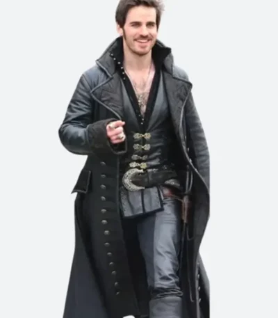 Once Upon a Time Captain Hook Leather Coat
