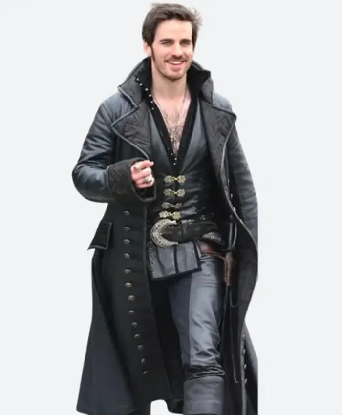 Once Upon a Time Captain Hook Leather Coat Once Upon a Time Captain Hook Leather Coat