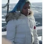 One Piece Miss Wednesday White Puffer Jacket