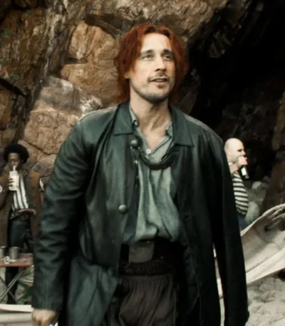 One Piece Peter Gadiot Black Leather Coat