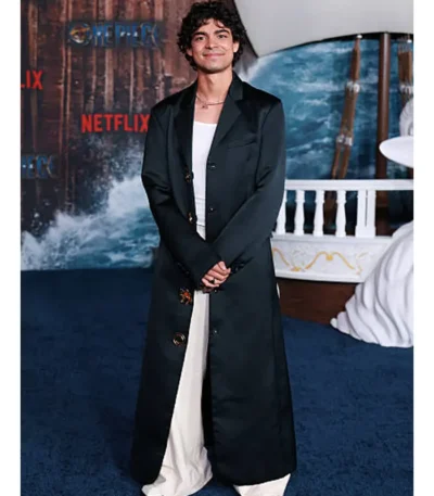 One Piece S02 Premiere Inaki Godoy Black Satin Coat