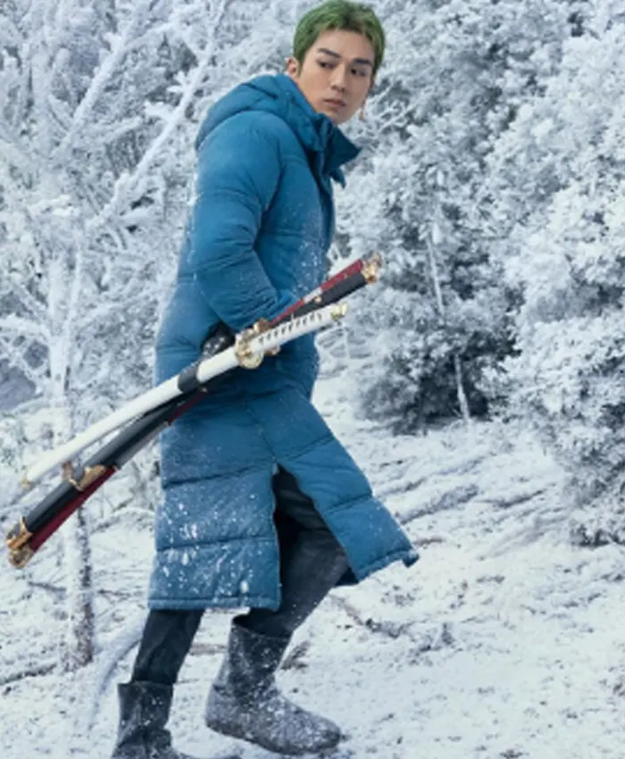 One Piece S02 Roronoa Zoro Blue Puffer Coat One Piece S02 Roronoa Zoro Blue Puffer Coat