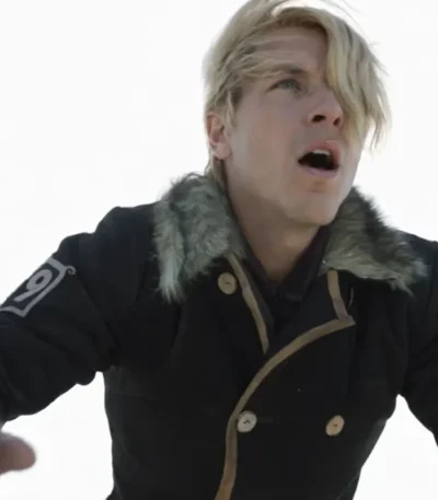 One Piece S02 Sanji Black Shearling Coat