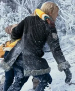 One Piece S02 Sanji Black Shearling Coat