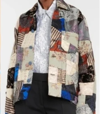 Only Murders In The Building S03 Jacquard Patchwork Jacket