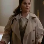 Only Murders In the Building S03 Selena Gomez White Trench Coat