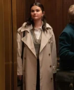 Only Murders In the Building S03 Selena Gomez White Trench Coat