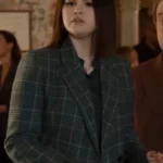 Only Murders in the Building S02 Selena Gomez Plaid Coat