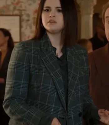Only Murders in the Building S02 Selena Gomez Plaid Coat