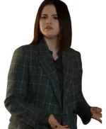 Only Murders in the Building S02 Selena Gomez Plaid Coat