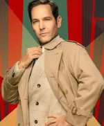 Only Murders in the Building S03 Paul Rudd Beige Coat
