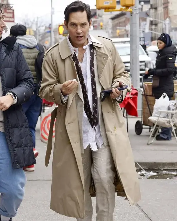Only Murders in the Building S03 Paul Rudd Beige Coat Only Murders in the Building S03 Paul Rudd Beige Coat