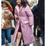 Only Murders in the Building S03 Selena Gomez Pink Puffer Coat