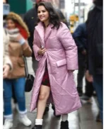 Only Murders in the Building S03 Selena Gomez Pink Puffer Coat