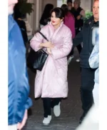 Only Murders in the Building S03 Selena Gomez Pink Puffer Coat