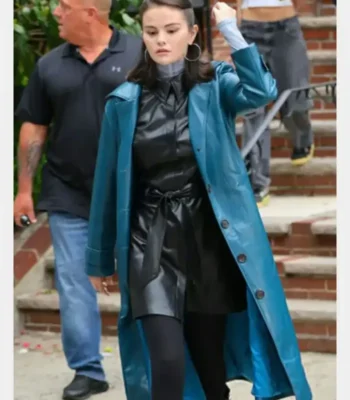 Only Murders in the Building S05 Selena Gomez Leather Coat
