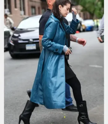 Only Murders in the Building S05 Selena Gomez Leather Coat