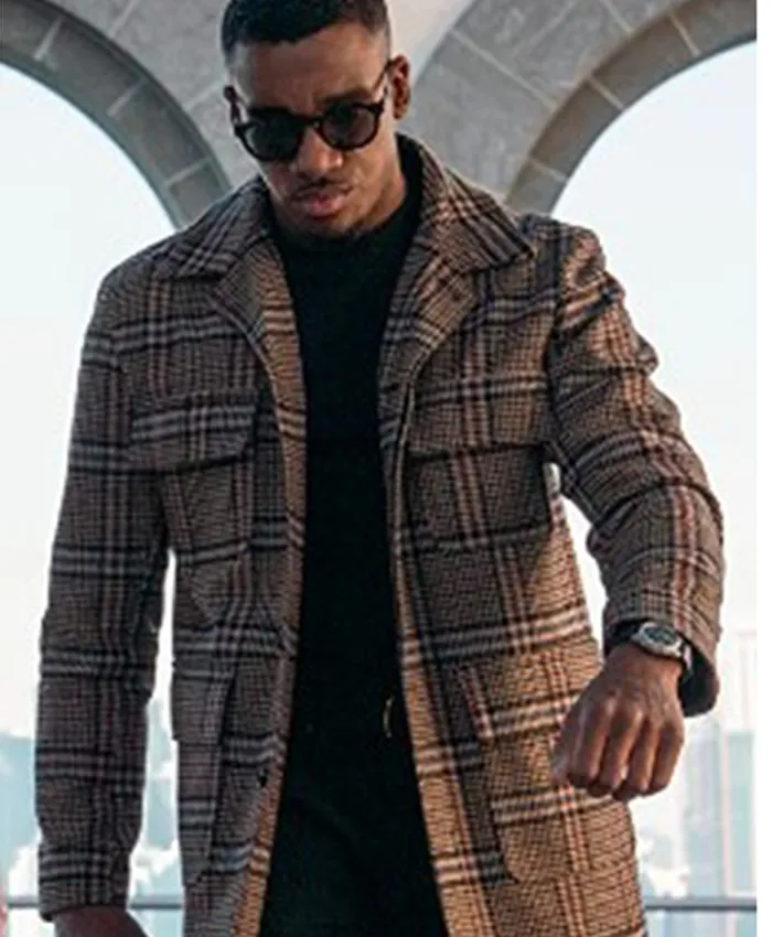Operation Fortune 2023 Bugzy Malone Plaid Coat Operation Fortune 2023 Bugzy Malone Plaid Coat