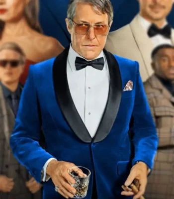 Operation Fortune Ruse de guerre 2023 Hugh Grant Blue Tuxedo