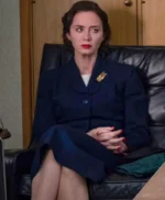 Oppenheimer 2023 Emily Blunt Blue Coat