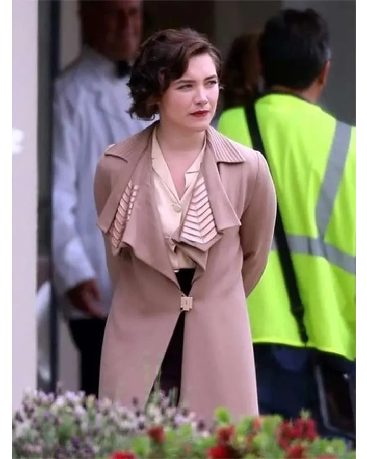 Oppenheimer Florence Pugh Brown Trench Coat Oppenheimer Florence Pugh Brown Trench Coat