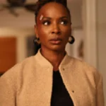 Gabi Mosely Found Beige Varsity Jacket
