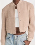 Gabi Mosely Found Beige Varsity Jacket