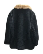 Original Sheep Fur Collar Persian Lamb Fur Coat For Men
