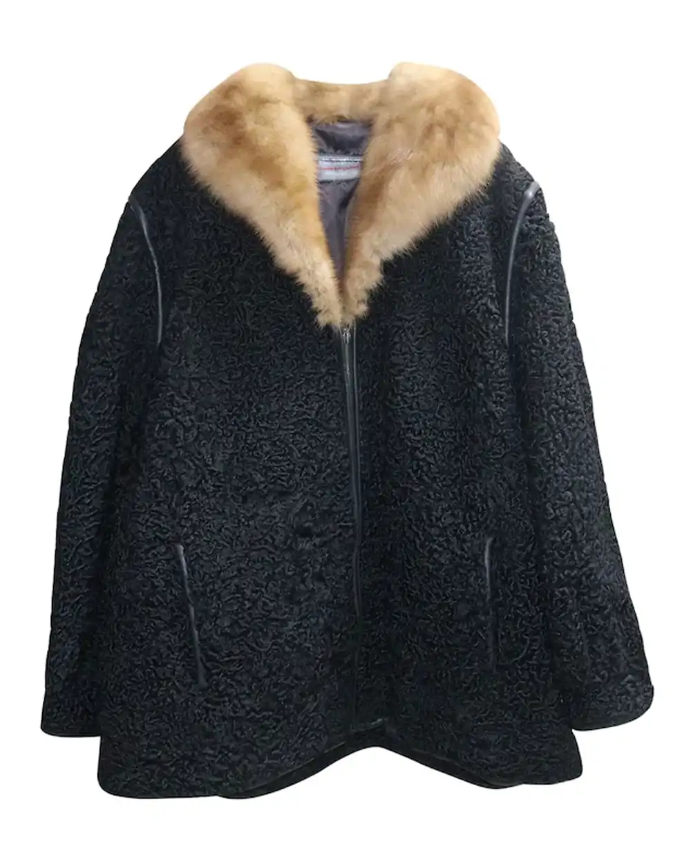 Original Sheep Fur Collar Persian Lamb Fur Coat For Men Original Sheep Fur Collar Persian Lamb Fur Coat For Men