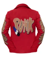 Oscar 2023 Daniel Kwan Red Wool Punk Suit