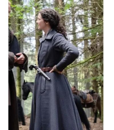Outlander Claire Randall Grey Trench Coat