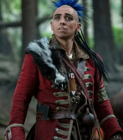 Outlander Kaheroton Red Long Fur Coat
