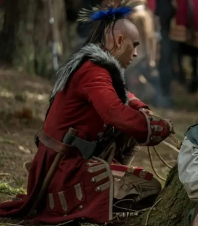 Outlander Kaheroton Red Long Fur Coat