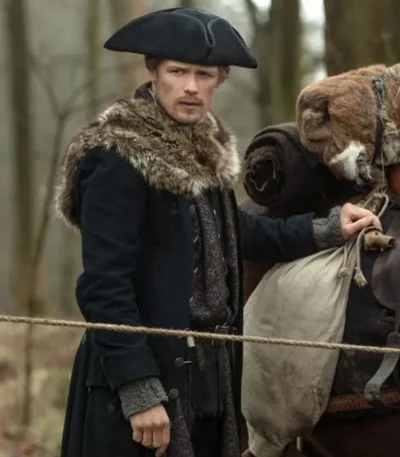 Outlander S04 Jamie Fraser Fur Coat