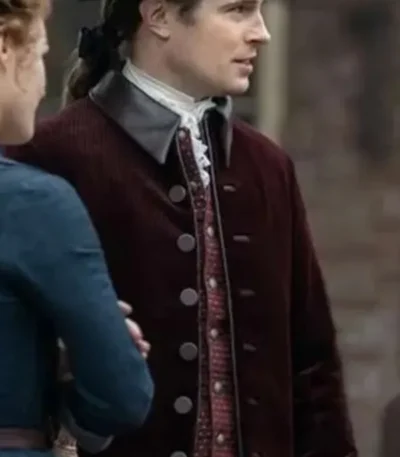 Outlander S07 David Berry Maroon Coat