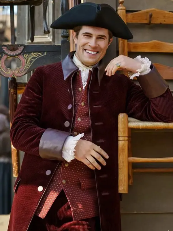 Outlander S07 David Berry Maroon Coat Outlander S07 David Berry Maroon Coat