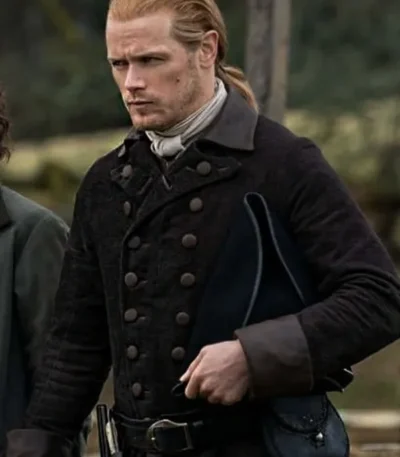 Outlander S07 Jamie Fraser Black Coat